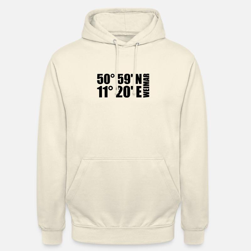 Weimar coordinates - Unisex Hoodie - vanilla