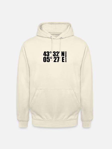 Aix-en-Provence coordinates - Unisex Hoodie - vanilla