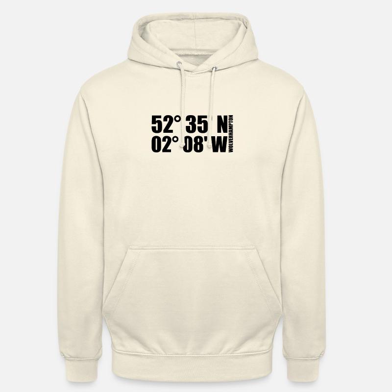 Coordonnées de Wolverhampton - Sweat-shirt à capuche unisexe - vanille