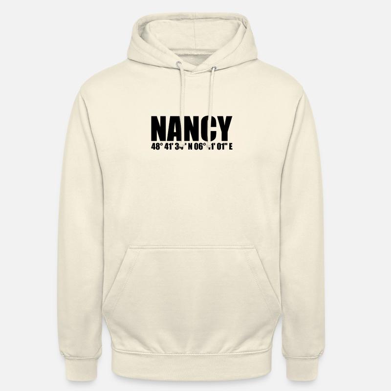 Coordonnées Nancy - Sweat-shirt à capuche unisexe - vanille