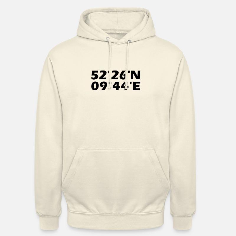 Coordonnées de Langenhagen - Sweat-shirt à capuche unisexe - vanille
