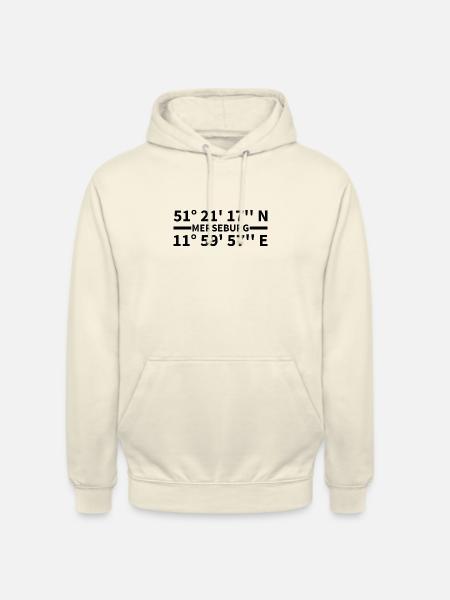 Merseburg coordinates - Unisex Hoodie - vanilla