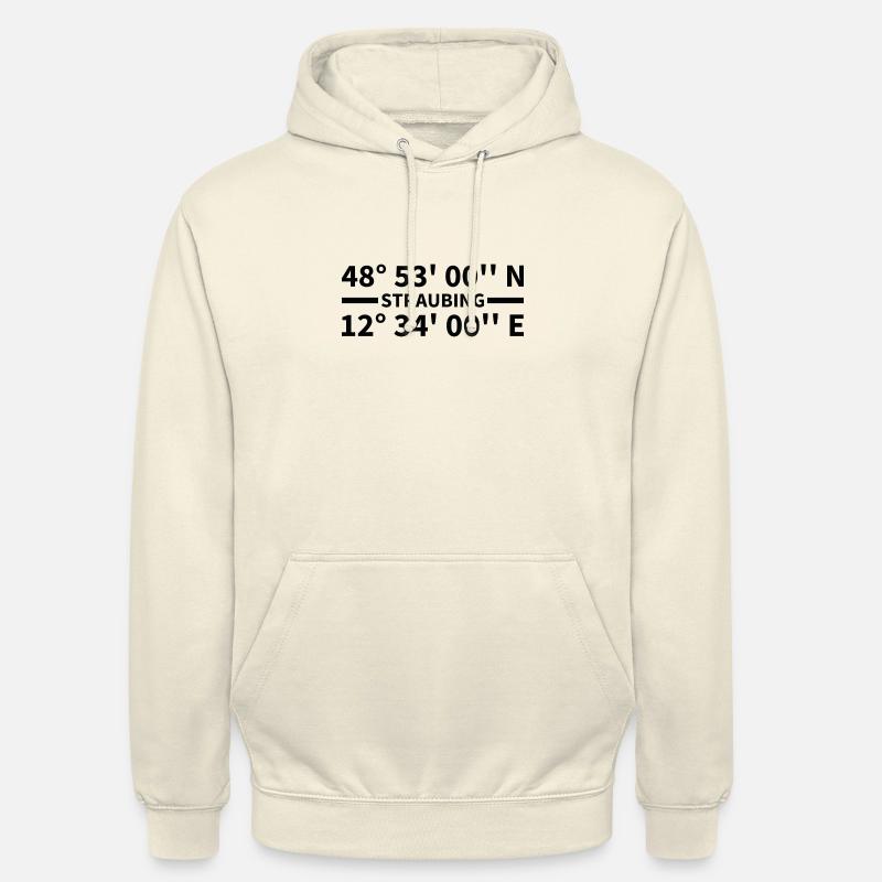 Coordonnées de Straubing - Sweat-shirt à capuche unisexe - vanille
