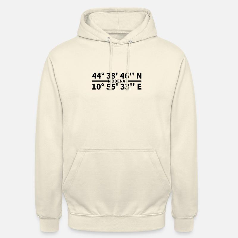 Coordonnées de Modène - Sweat-shirt à capuche unisexe - vanille