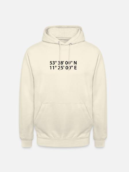 Schwerin coordinates - Unisex Hoodie - vanilla