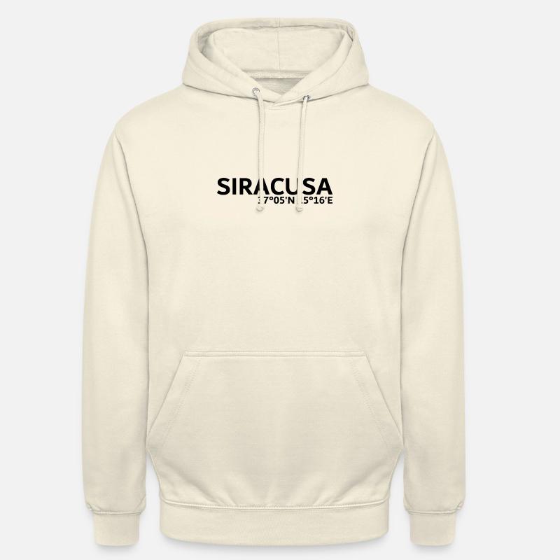 Coordonnées de Syracuse - Sweat-shirt à capuche unisexe - vanille