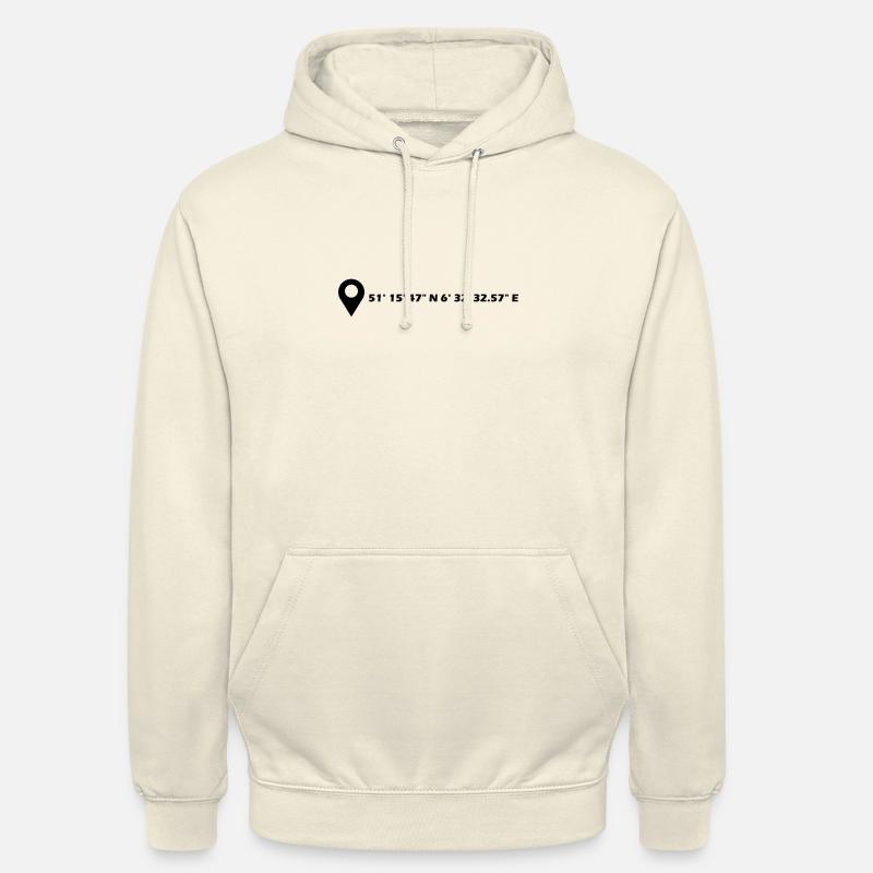 Coordonnées de Willich - Sweat-shirt à capuche unisexe - vanille