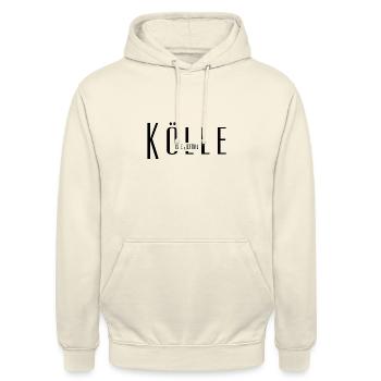 Kölle es e Jeföhl - Unisex Hoodie - Vanille-Milchshake - Vorne - Alina (178cm) & Michal (187cm)