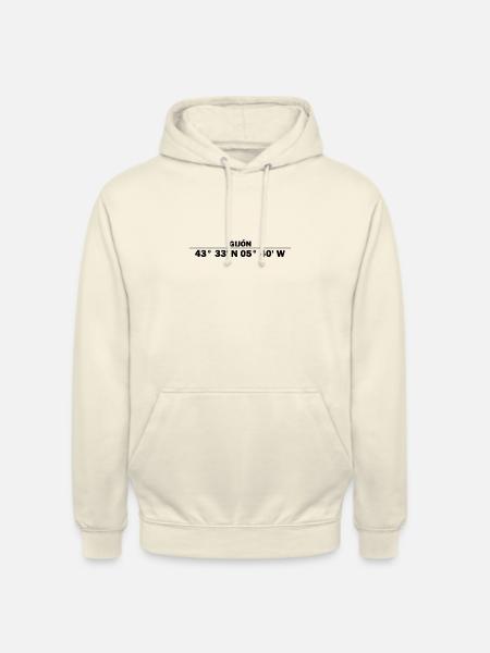 Gijón coordinates - Unisex Hoodie - vanilla