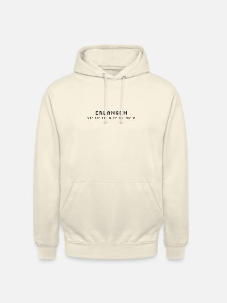 Coordonnées d’Erlangen - Sweat-shirt à capuche unisexe - vanille