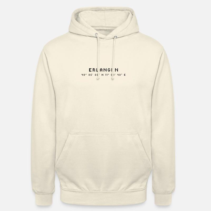 Erlangen coordinates - Unisex Hoodie - vanilla
