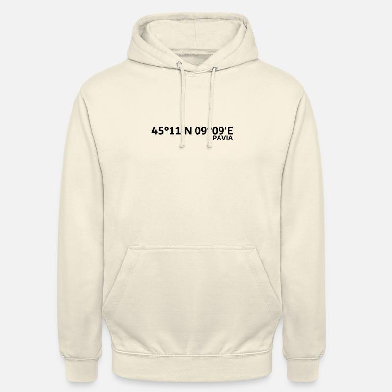 Pavia coordinates - Unisex Hoodie - vanilla