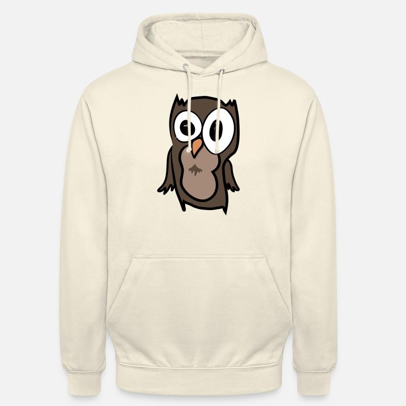 Comic Eule - Unisex Hoodie - Vanille-Milchshake