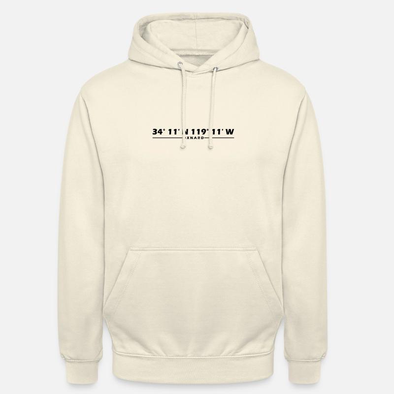 Oxnard Coordinates - Unisex Hoodie - vanilla