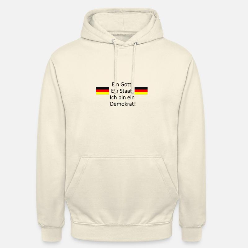 Ein Gott. Ein Staat. - Unisex Hoodie - Vanille-Milchshake