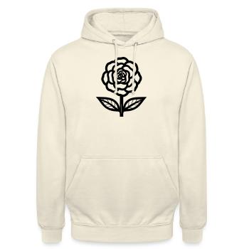 flower - Unisex Hoodie - vanilla - Front - Alina (178cm) & Michal (187cm)