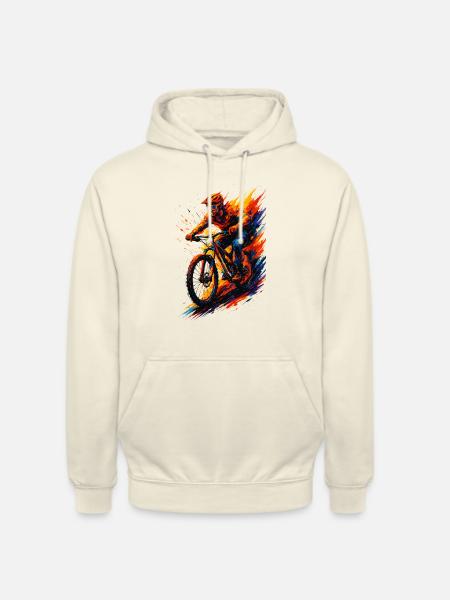 Mountainbiking Mountainbiker MTB cool Geschenk - Unisex Hoodie - Vanille-Milchshake