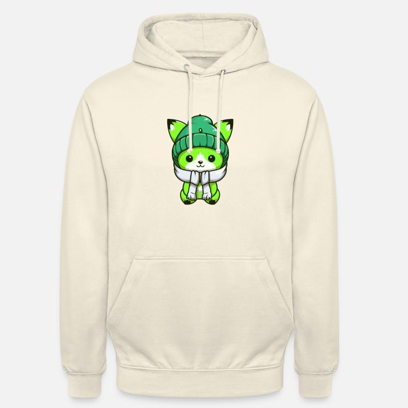 Bande dessinée d’hiver Fox - Sweat-shirt à capuche unisexe - vanille