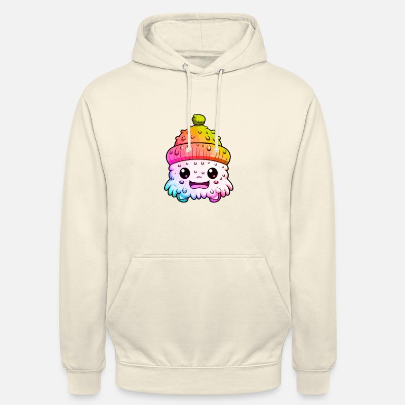 Winter Eskimo Comic Winterlich - Unisex Hoodie - Vanille-Milchshake