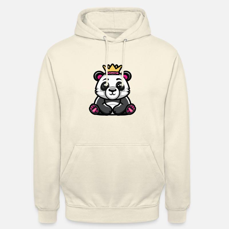 Panda Comic Krone - Unisex Hoodie - Vanille-Milchshake