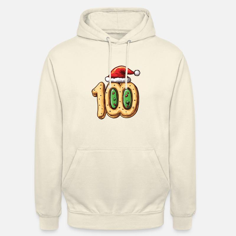 100 Numéro Noël - Sweat-shirt à capuche unisexe - vanille