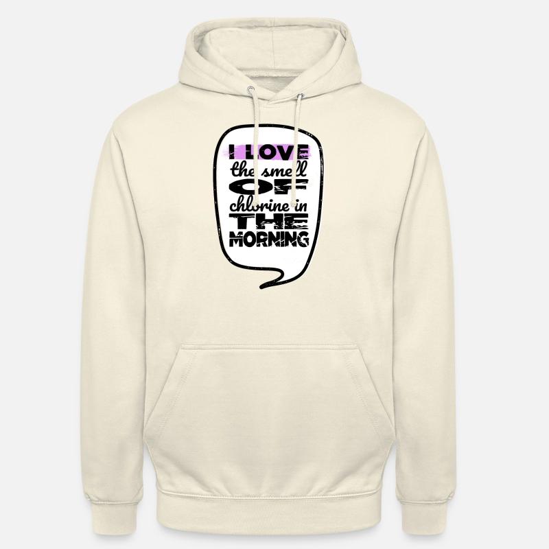 Déclaration Blague Natation Drôle Cool - Sweat-shirt à capuche unisexe - vanille