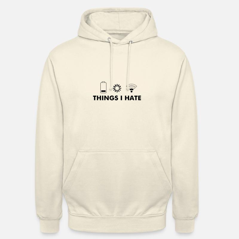Nerd Nerds Sprüche Technik - Unisex Hoodie - Vanille-Milchshake