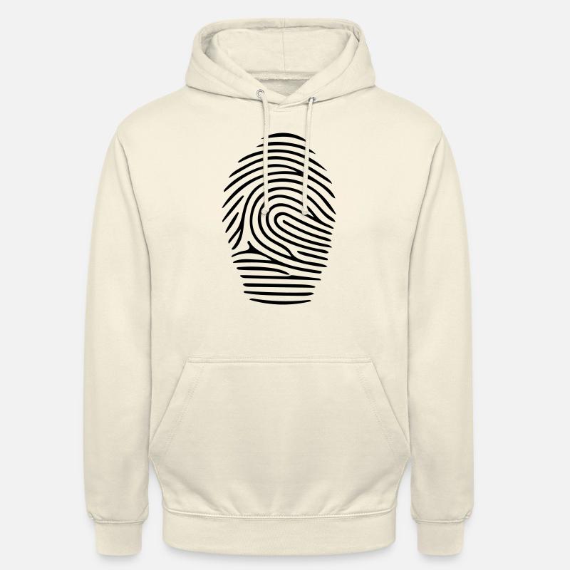 Fingerprint Vector Empreinte - Sweat-shirt à capuche unisexe - vanille