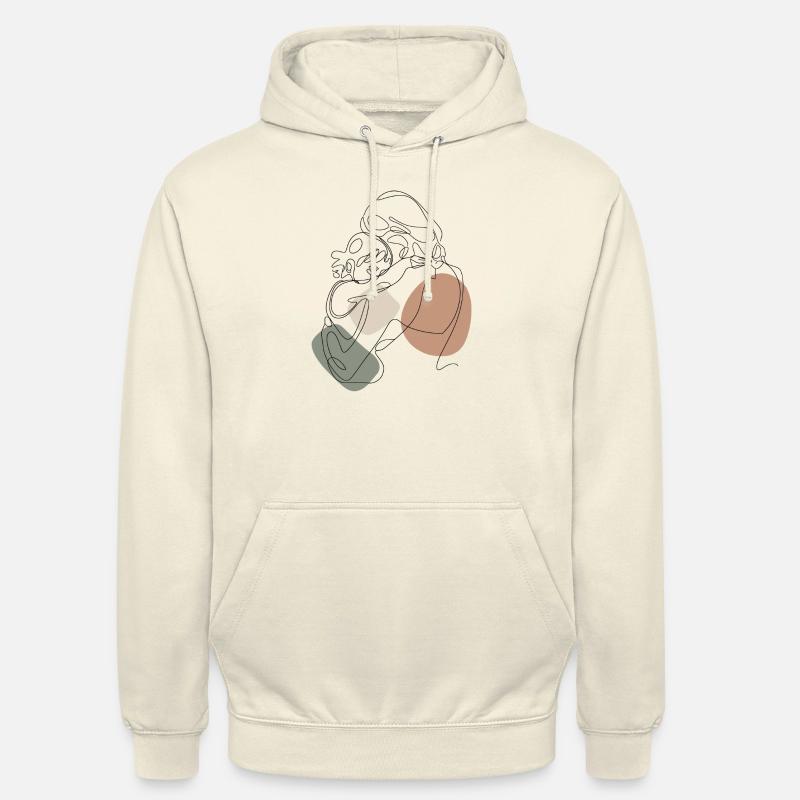Mutter mit Kind Baby - Unisex Hoodie - Vanille-Milchshake