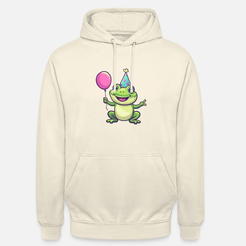 Frog Toad Birthday Baby - Unisex Hoodie - vanilla