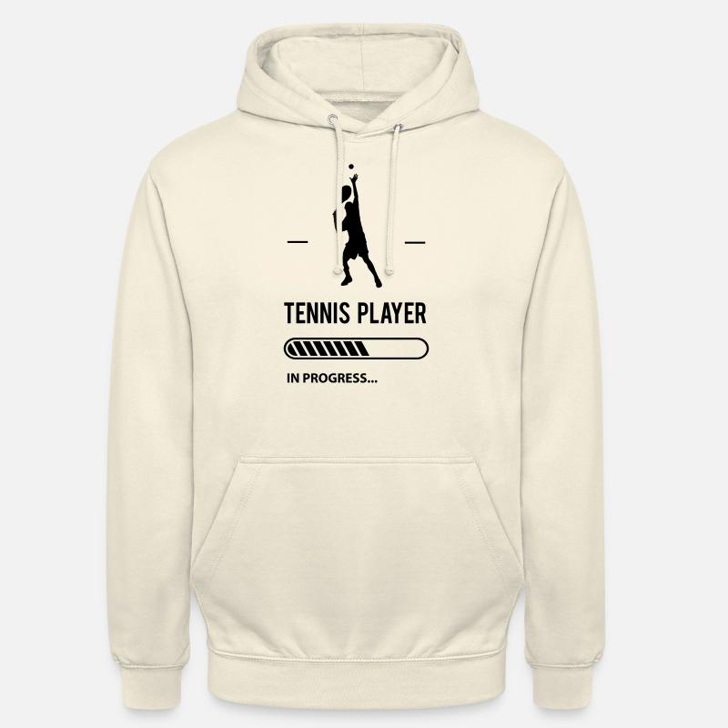 Tennis Player in Progress - Sweat-shirt à capuche unisexe - vanille