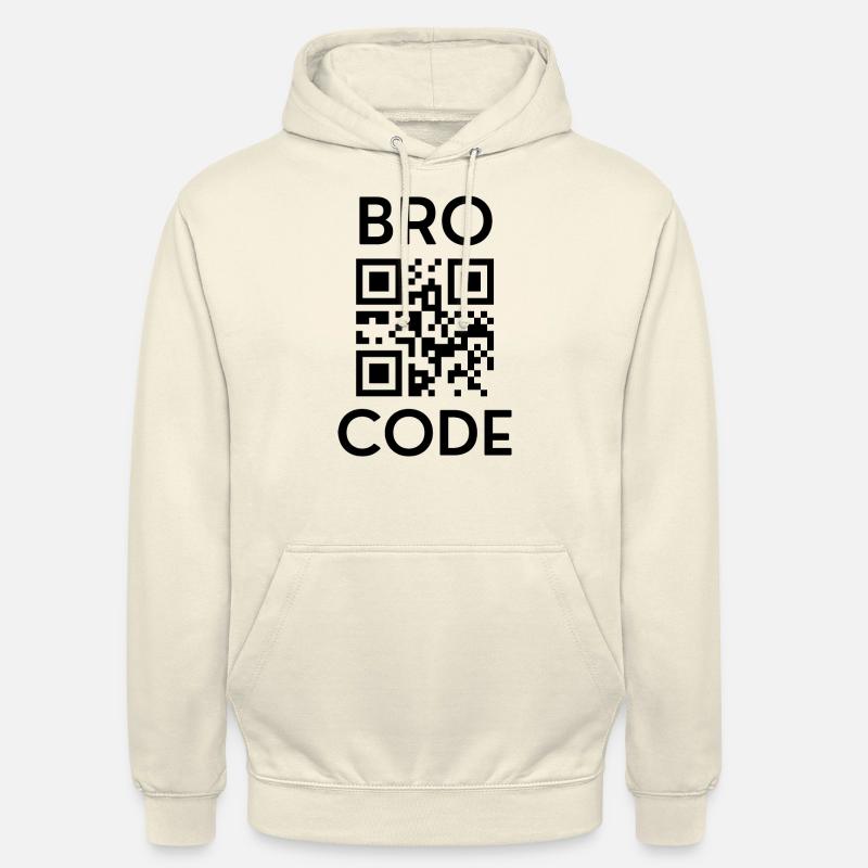 Drôle de code Bro - Sweat-shirt à capuche unisexe - vanille