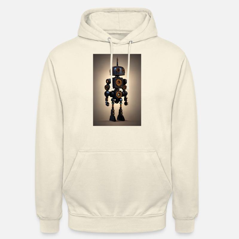 Steampunk Robot - Unisex Hoodie - vanilla