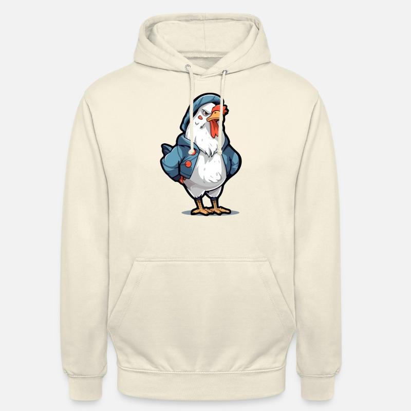 Bobby, der mürrische Hahn - Unisex Hoodie - Vanille-Milchshake