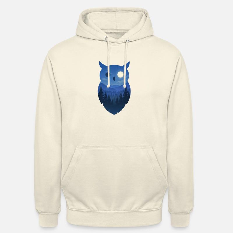 Nacht Eule - Unisex Hoodie - Vanille-Milchshake