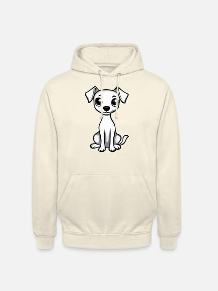 Whippet Hund Comic Niedlich - Unisex Hoodie - Vanille-Milchshake