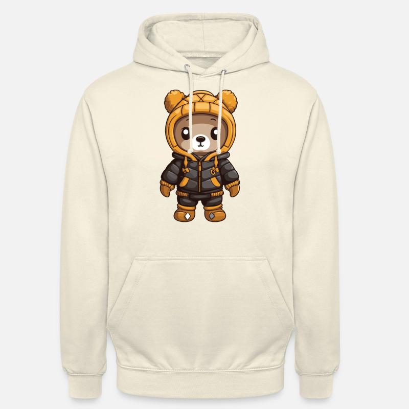 Bär Winter Comic - Unisex Hoodie - Vanille-Milchshake