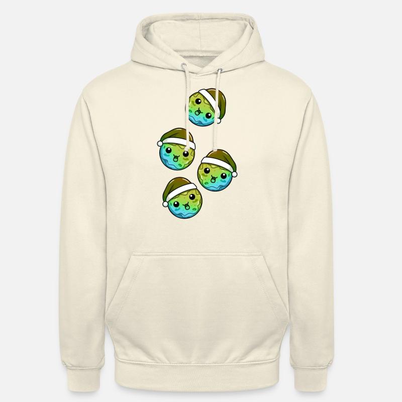 Biscuits Bande dessinée de Noël - Sweat-shirt à capuche unisexe - vanille