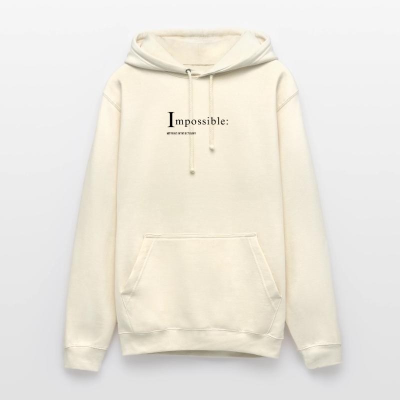 Conception de texte impossible Sweat-shirt à capuche unisexe