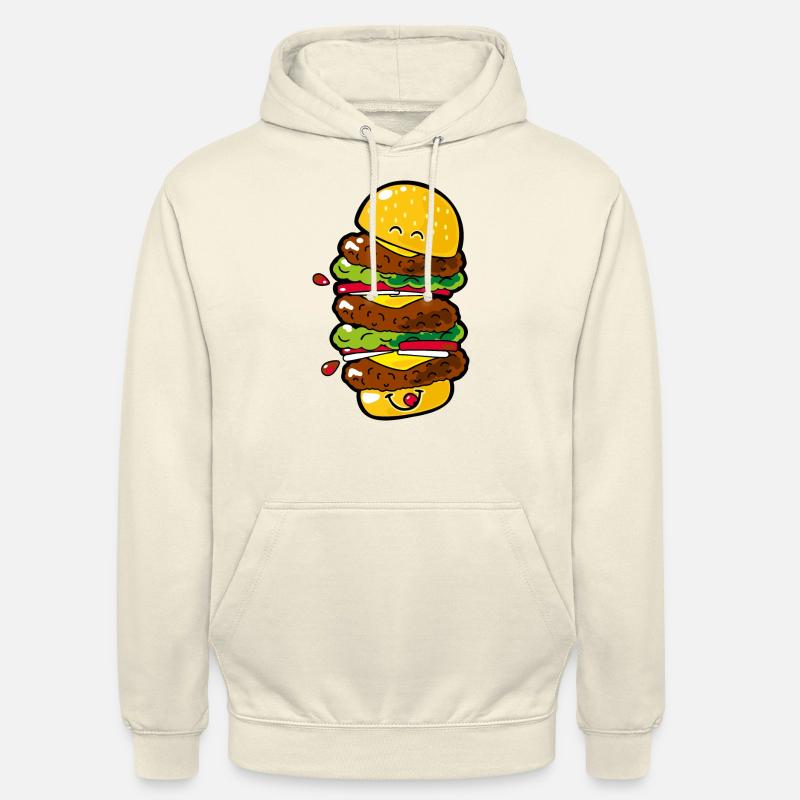 Smiley Big Burger - Felpa con cappuccio unisex - milkshake