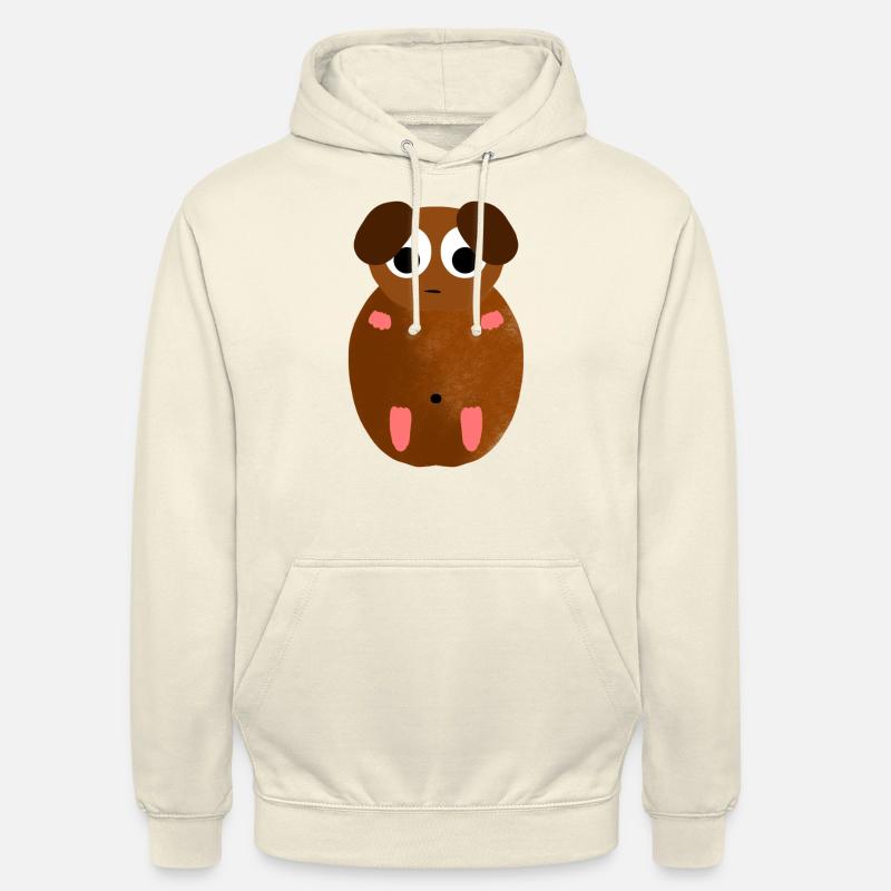 Mignon putter cochon d’Inde - Sweat-shirt à capuche unisexe - vanille