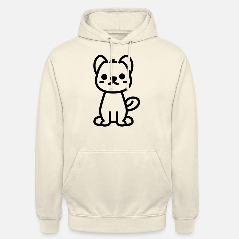 Chien - Sweat-shirt à capuche unisexe - vanille