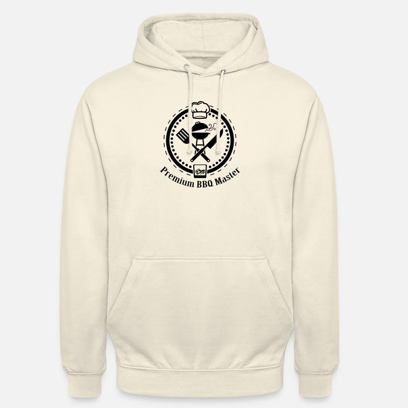 Logo Premium BBQ Master - Sweat-shirt à capuche unisexe - vanille