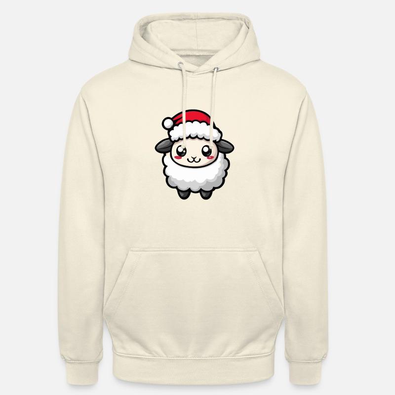 Mouton Noël Noël - Sweat-shirt à capuche unisexe - vanille