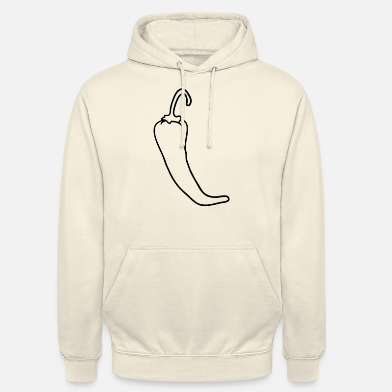 Les piments Chili chaud chaud - Sweat-shirt à capuche unisexe - vanille
