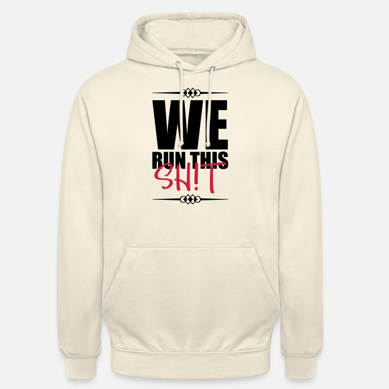 we run this design - Unisex Hoodie - Vanille-Milchshake