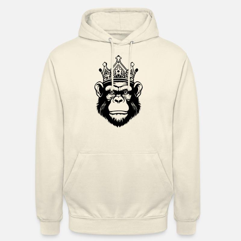 Monkey Monkey Monkey Face Jungle - Unisex Hoodie - vanilla