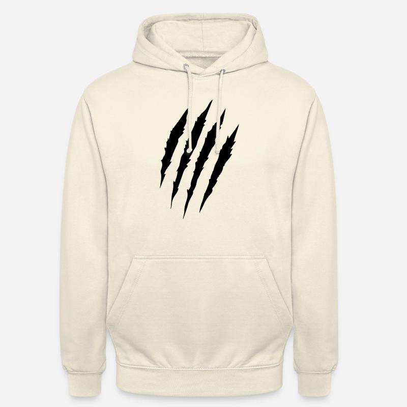 griffures - Sweat-shirt à capuche unisexe - vanille