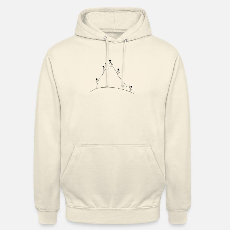 Mont Stickman - Sweat-shirt à capuche unisexe - vanille