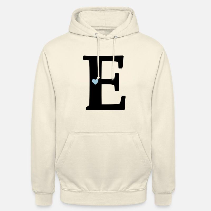 Buchstabe E Anfangsbuchstabe - Unisex Hoodie - Vanille-Milchshake